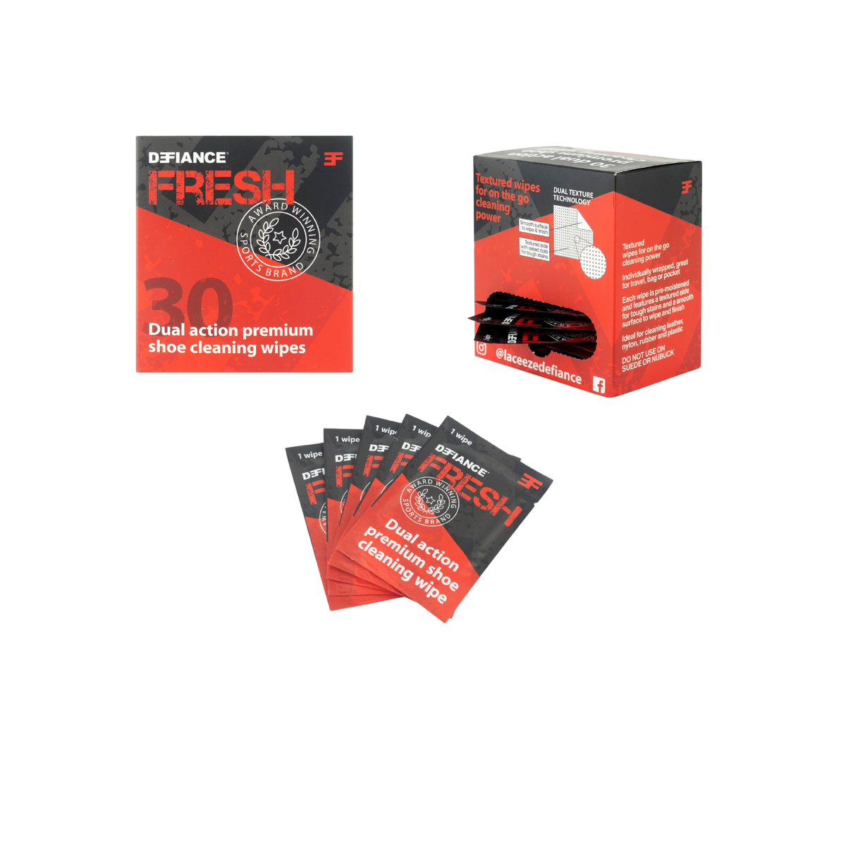 Defiance Fresh Shoe Cleaning Wipes