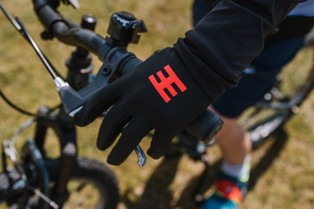 Winter cycling gloves kids with touchscreen fingertip